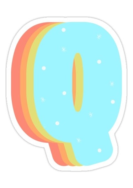 Q Sticker Araba Oto Arma Duvar Sticker Ev Dekoratif Çıkartma 15 cm