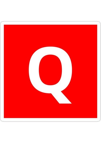 Q Harfi Sticker Araba Oto Arma Duvar Sticker Ev Dekoratif Çıkartma 15 cm