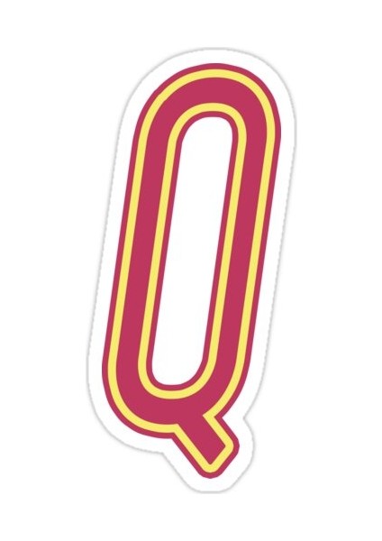 Q Harfi Sticker Araba Oto Arma Duvar Sticker Ev Dekoratif Çıkartma 15 cm