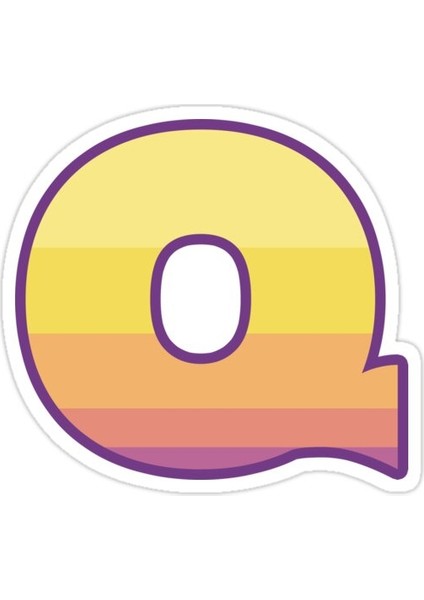 Q Harfi Sticker Araba Oto Arma Duvar Sticker Ev Dekoratif Çıkartma 15 cm