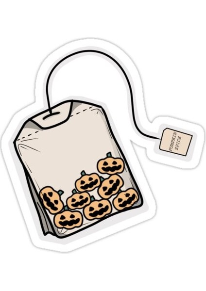 Balkabağı Baharat Sticker Araba Oto Arma Duvar Sticker Ev Dekoratif Çıkartma 15 cm