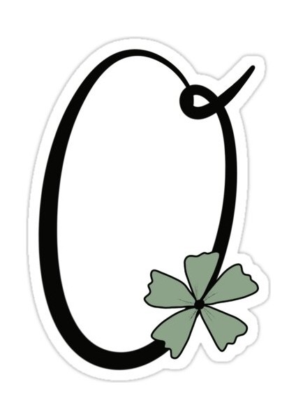 O Harfi Sticker Araba Oto Arma Duvar Sticker Ev Dekoratif Çıkartma 15 cm