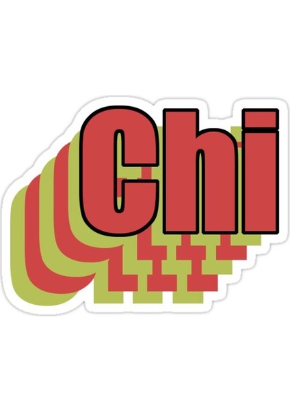 Chi Sticker Araba Oto Arma Duvar Sticker Ev Dekoratif Çıkartma 15 cm
