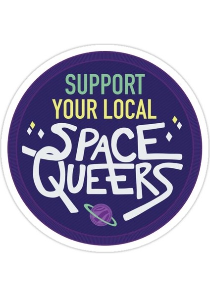 Yerel Space Queers Nızı Destekleyin Sticker Araba Oto Arma Duvar Sticker Ev Dekoratif Çıkartma 15 cm