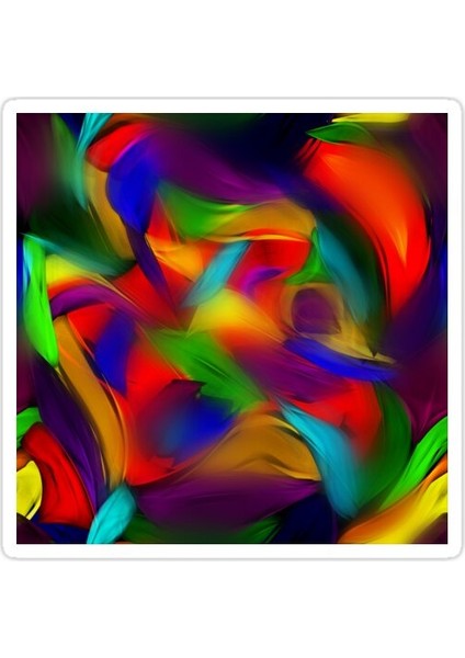 Gökkuşağı Dapple Sticker Araba Oto Arma Duvar Sticker Ev Dekoratif Çıkartma 15 cm