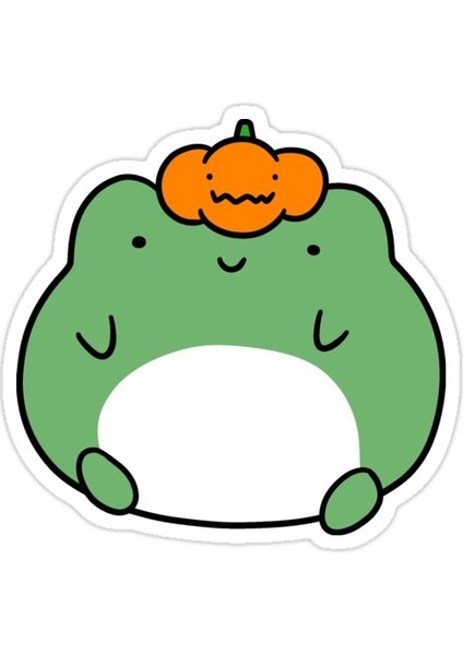 Kabak Kurbağa Sticker Araba Oto Arma Duvar Sticker Ev Dekoratif Çıkartma 15 cm