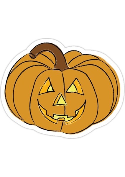 Jack O'lantern Sticker Araba Oto Arma Duvar Sticker Ev Dekoratif Çıkartma 15 cm