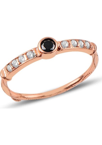 Gümüş Ayarlamalı Zirkon Taşlı Yüzük