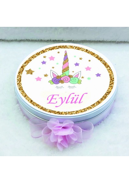 Unicorn Baskılı Bebek Çikolatası Uv Baskılı Madlen Çikolata