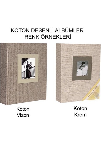 13X18cm 200 Fotoğraf Kapasiteli Lüks Koton Fotoğraf Albümü