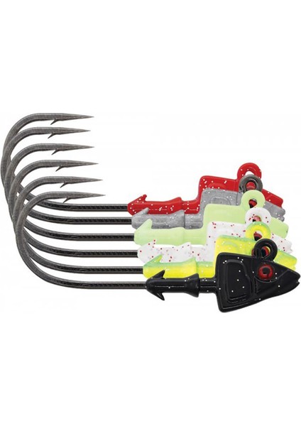 SD840 Shad Jighead Sahte Yemi Wh - -3.5gr - 3lu - 1-0