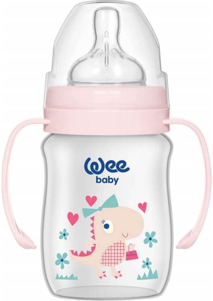 137 Klasik+ Geniş Ağızlı Kulplu Pp Biberon 150 ml Pembe