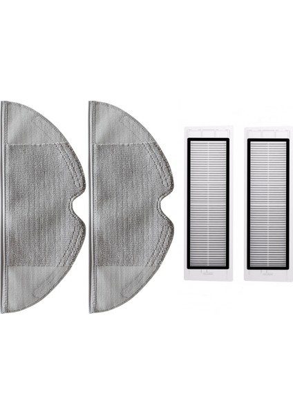 1C Vacuum Mop Uyumlu 2li Hepa Filtre ve 2li Fiber Bez