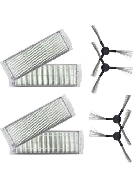 Vacuum Mop P Stytj02ym Uyumlu 4lü Hepa Filtre ve 4lü Yan Fırça
