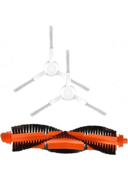 Vacuum Mop P Stytj02ym Uyumlu 2li Beyaz Yan Fırça ve 1li Ana Fırça