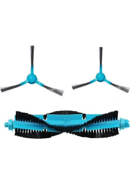 Vacuum Mop P Stytj02ym Uyumlu 2li Mavi Yan Fırça ve 1li Mavi Ana Fırça