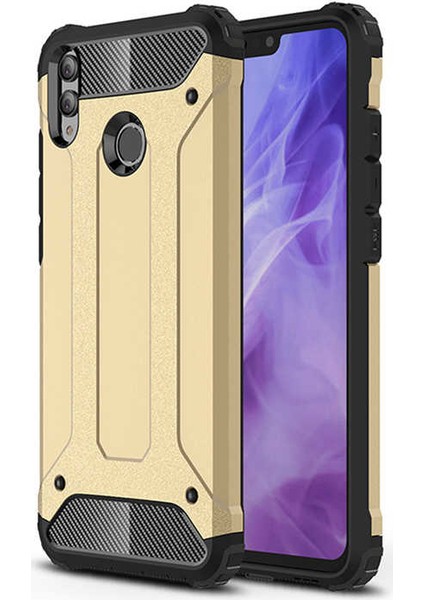 - Huawei Honor 8x - Kılıf Çift Katman Zırh Tank Crash Military Kapak