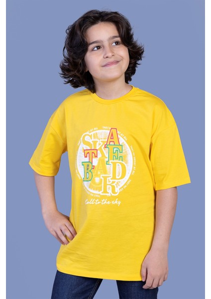 Toontoy Erkek Çocuk Renkli Baskılı Tişört