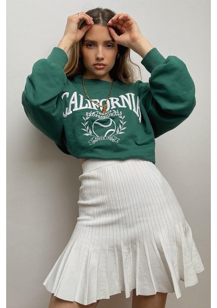 Mad Girls Haki Sweatshirt MG1112 modelleri