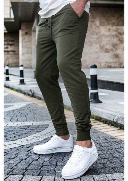 Haki Paçası Lastikli Erkek Eşofman 4821 modelleri