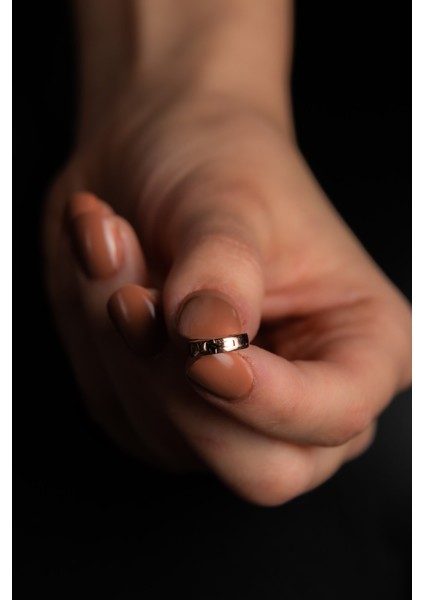 Halka Küpe Rose Altın Kaplama Kadın Gümüş Küpe 925 Ayar