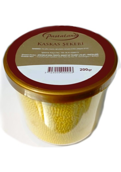 Kaskas Şekeri 200 gr (Sarı)