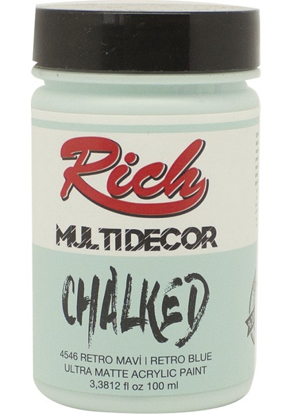 Multi Decor Chalked Akrilik Boya 4546 Retro Mavi 100 cc