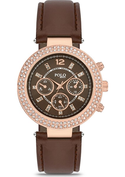 2115 Taşlı Kayışlı Kadın Kol Saati