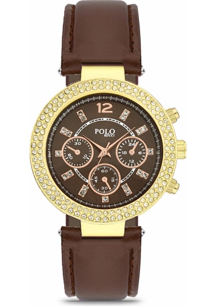 2115 Taşlı Kayışlı Kadın Kol Saati