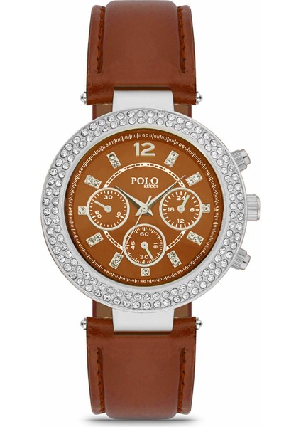 2115 Taşlı Kayışlı Kadın Kol Saati