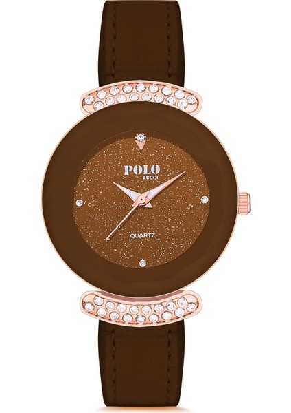 8640 Simli Kadranlı Kayışlı Kadın Kol Saati