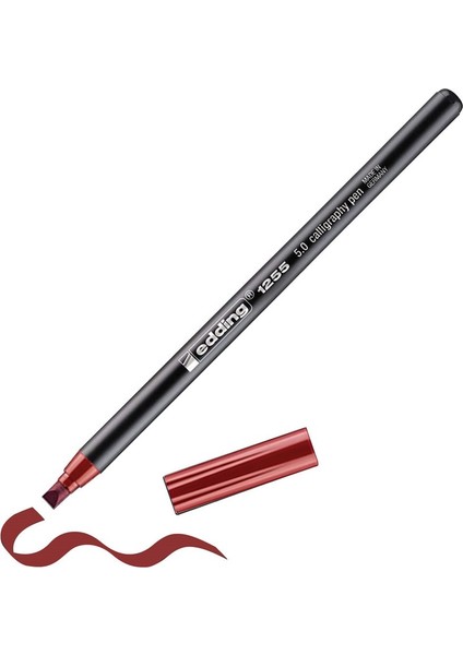 1255 Kaligrafi Kalemi 5.0 mm Kırmızı