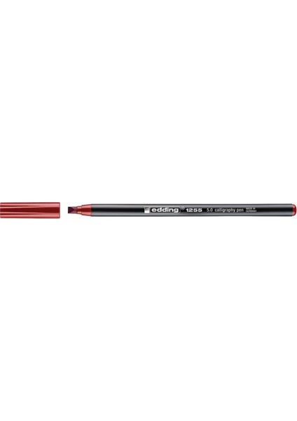 1255 Kaligrafi Kalemi 5.0 mm Kırmızı fiyatları