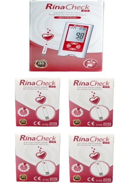 Ölçüm Cihazı + 4 Kutu (200 Ölçüm) Ölçüm Stribi