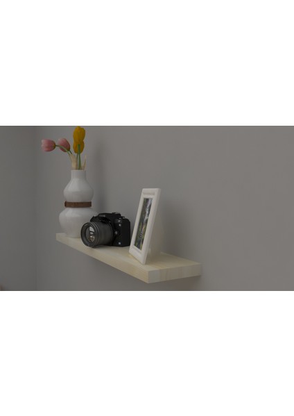 Masif Ahşap Duvar Rafları Kayın-10 Cm-40 Cm-3 cm
