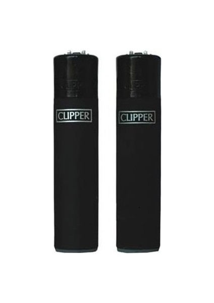 Clipper Siyah Micro Soft Çakmak 2li