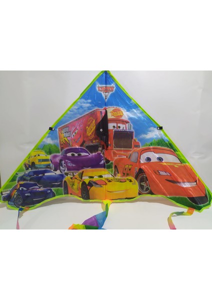 Şimşek Mcqueen 3D Dijital Baskılı 2021 Yeni Model Arabalı Uçurtma En 100CM Boy 120 fiyatları