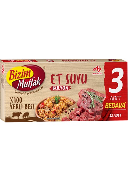 Yerli Besi Et Suyu Bulyon 12'li 120 gr
