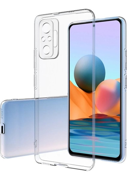 Xiaomi Redmi Note 10 Pro Kılıf Kamera Korumalı Şeffaf Silikon Lüx
