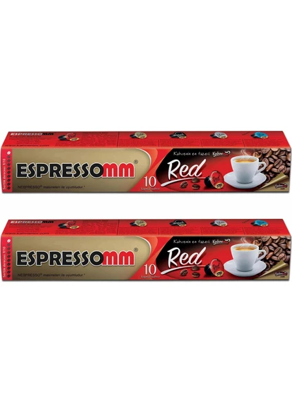 Espressomm Red Kapsül Kahve 20'li Nespresso Uyumlu