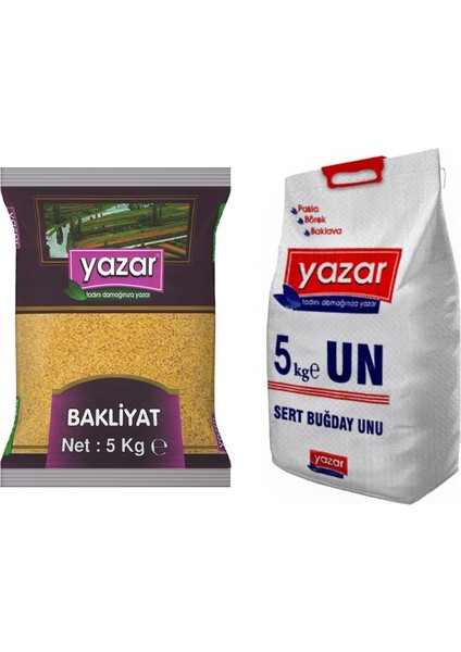 2'li Kumanya Gıda Ziyafet Paketi 5 Kg. Pilavlık Bulgur + 5 Kg. Un