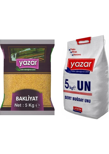 2'li Kumanya Gıda Ziyafet Paketi 5 Kg. Pilavlık Bulgur + 5 Kg. Un