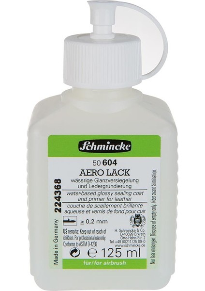 : Aero Lack : Transparan Parlak Astar Final Vernik Deri Medyumu : 125 ml