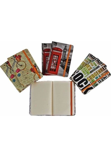 Sert Kapak Çizgisiz Defter 60'lı