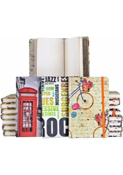 Sert Kapak Çizgisiz Defter 60'lı