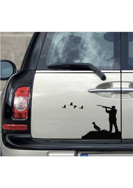 Avcı ve Köpek Hunter Araç Araba Sticker 00882 fiyatları