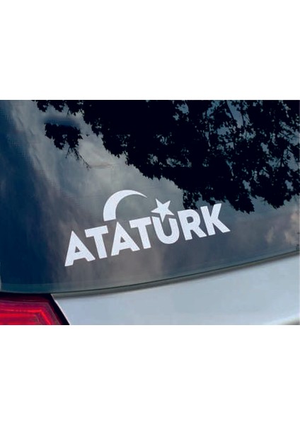 Atatürk Ay Yıldız Türk Bayrağı Sticker 00884 fiyatları