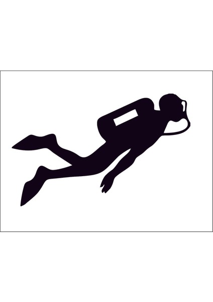 Dalgıç Dalış Scuba Diving Sticker 00898