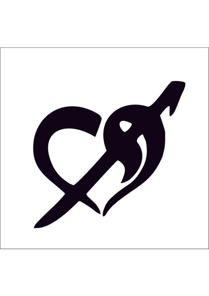 Arapca Vav Harf Sticker 00894