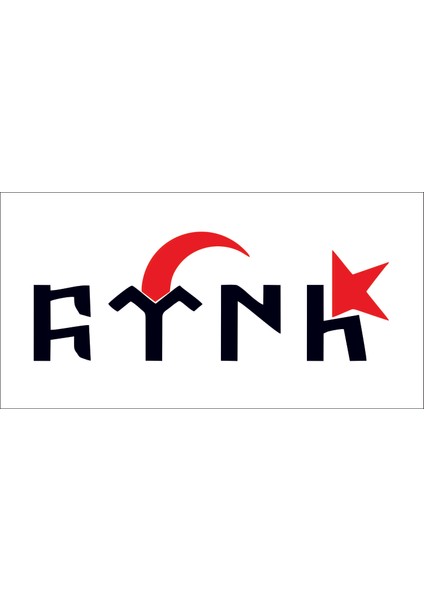 Sticker Fabrikası Göktürk Göktürkçe Türk Yazısı Sticker 00899